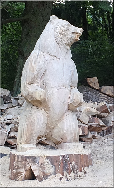 grizzly  br holzwerker jochen adam schnitzen mit der motorsger